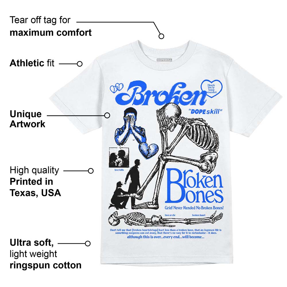 Royal Blue Collection superstreetwear T-Shirt Broken Bones Graphic