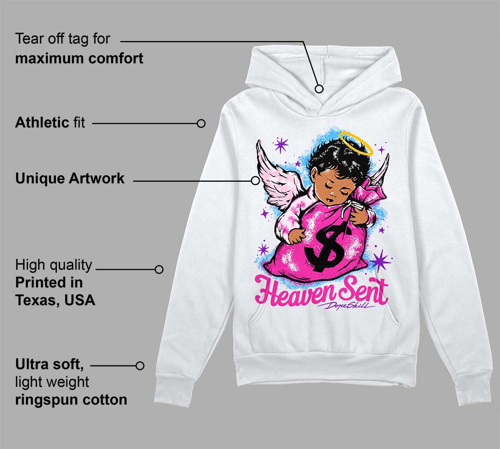 Pink Collection superstreetwear Hoodie Sweatshirt Heaven Sent Graphic