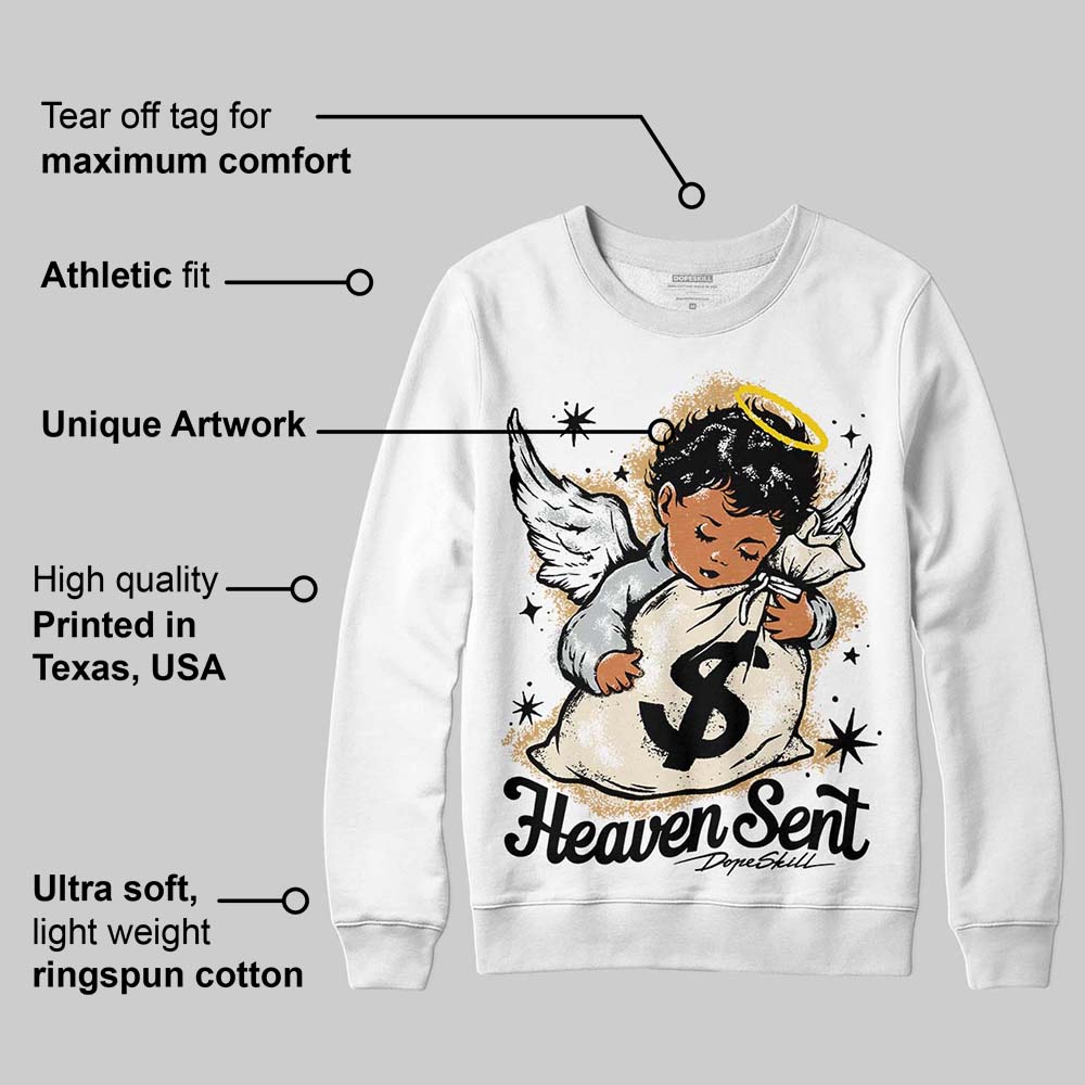 Reverse Metallic 5s superstreetwear Sweatshirt Heaven Sent Graphic