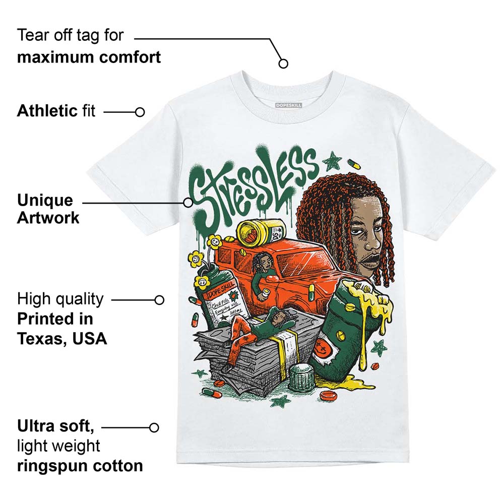 Dunk Team Dark Green Orange superstreetwear T-Shirt Stressless Graphic