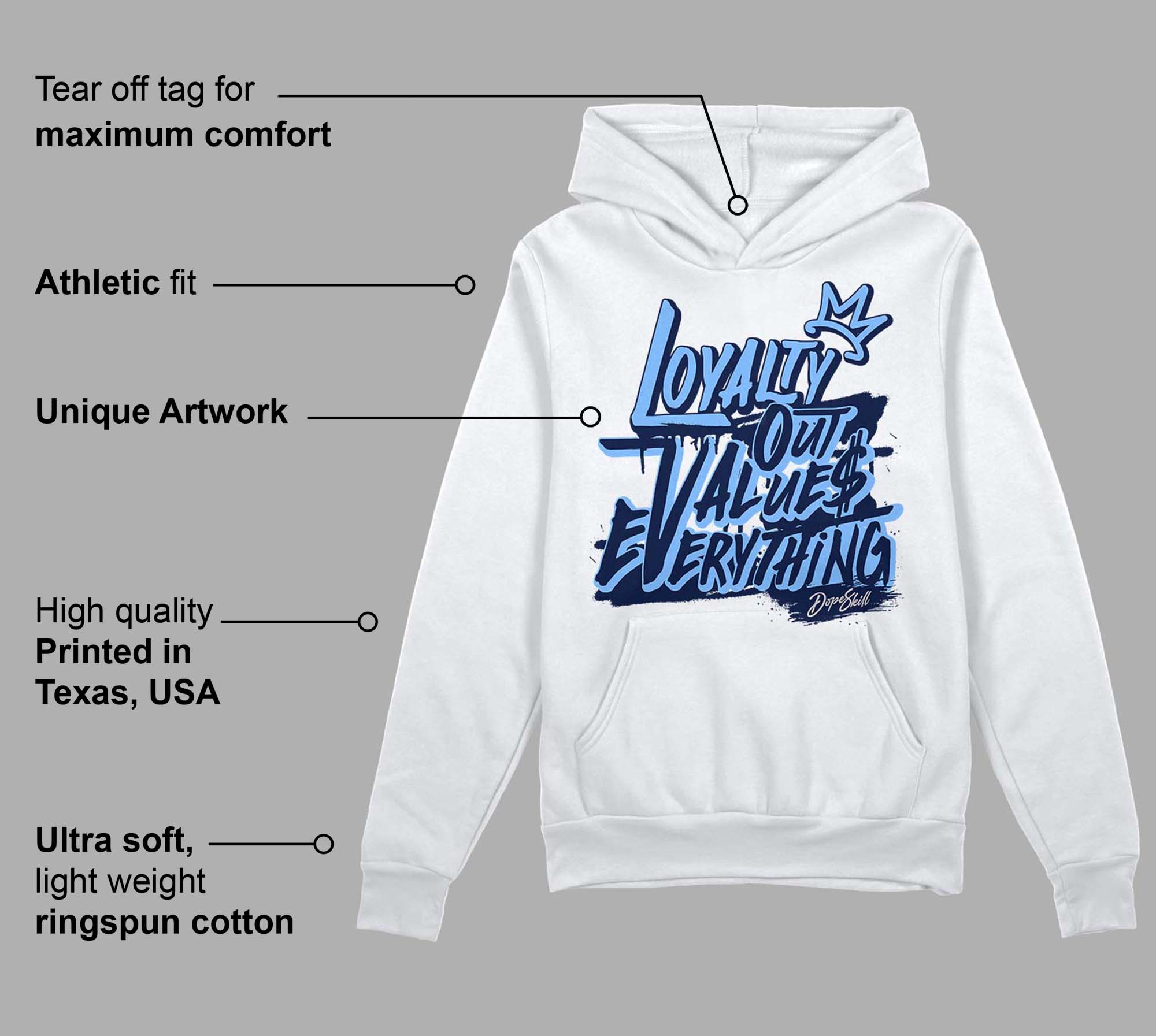 Midnight Navy 5s superstreetwear Hoodie Sweatshirt LOVE Graphic