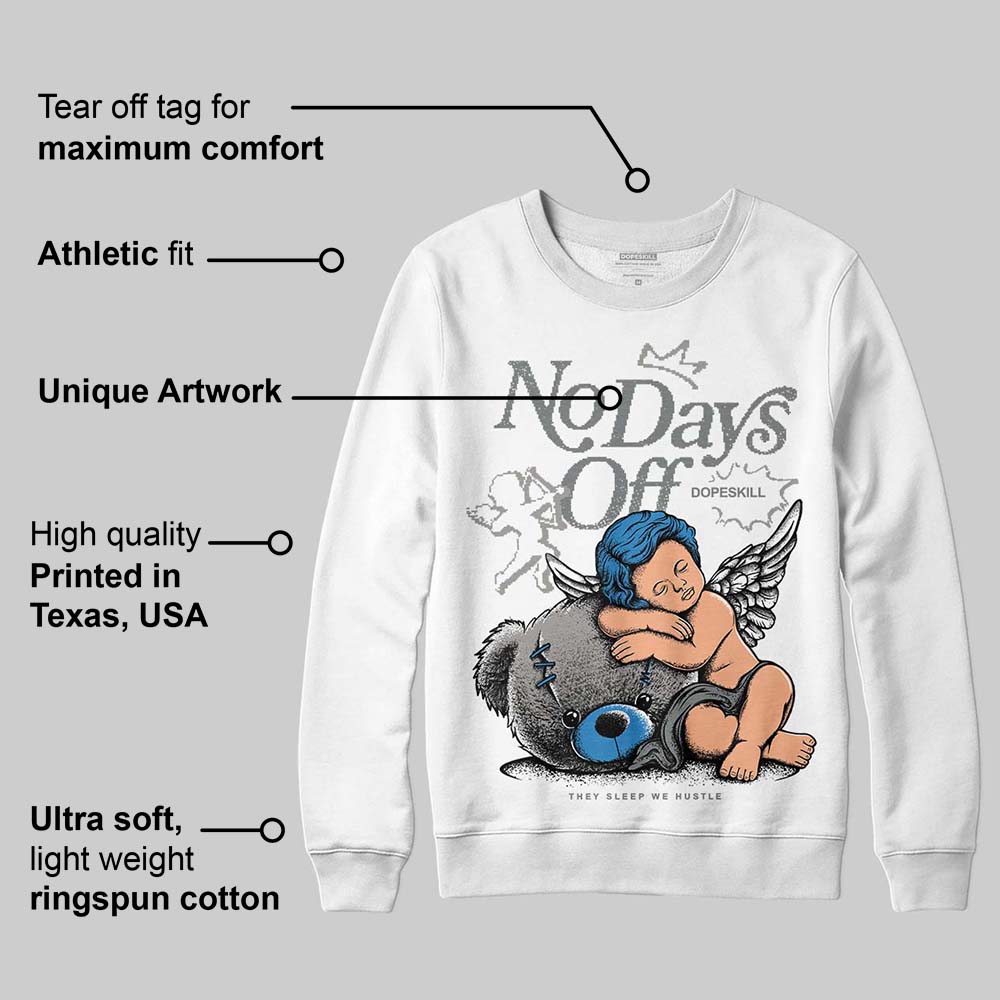 Cool Grey 9s superstreetwear Sweatshirt New No Days Off Graphic