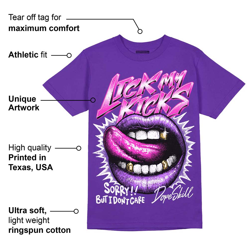 PURPLE Collection superstreetwear Purple T-shirt Lick My Kicks Graphic