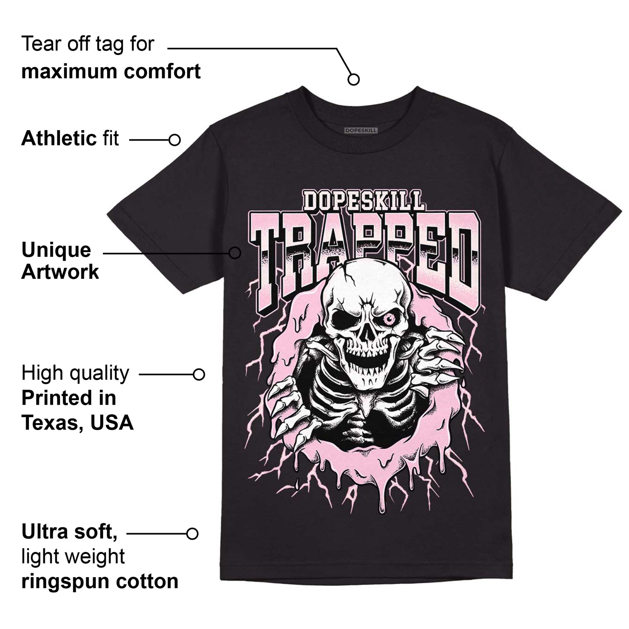 Dunk Low Pink Foam superstreetwear T-Shirt Trapped Halloween Graphic