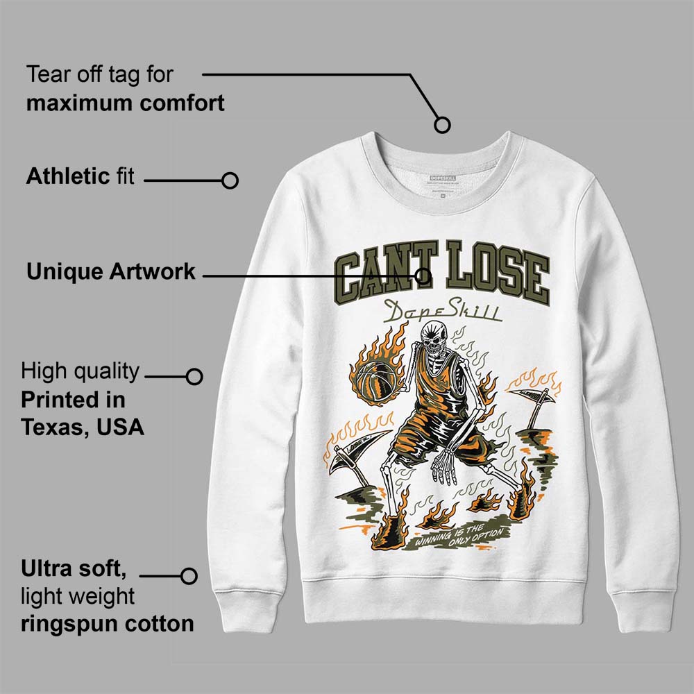 Olive 5s superstreetwear Sweatshirt Cant Lose Graphic