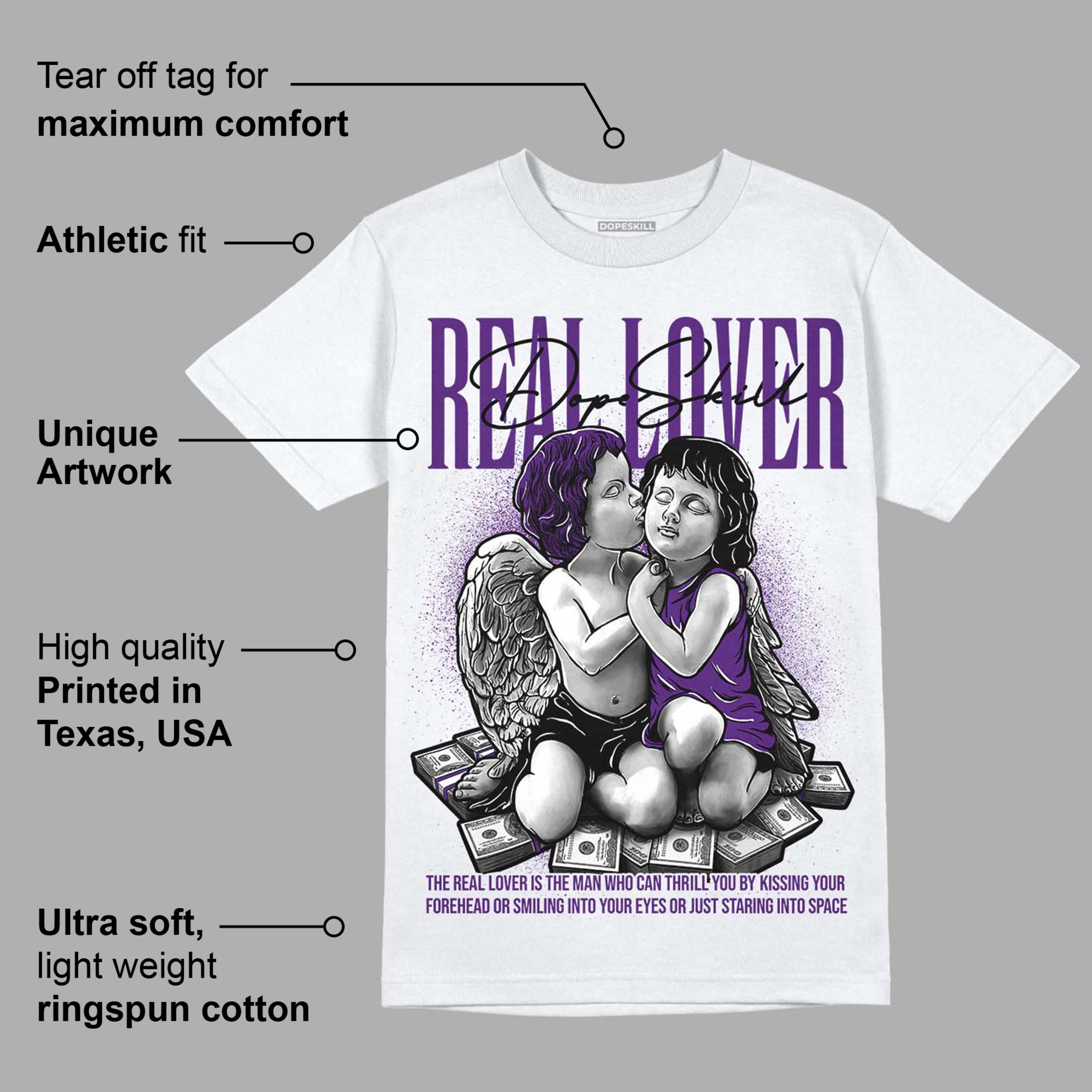 Field Purple 12s superstreetwear T-Shirt Real Lover Graphic