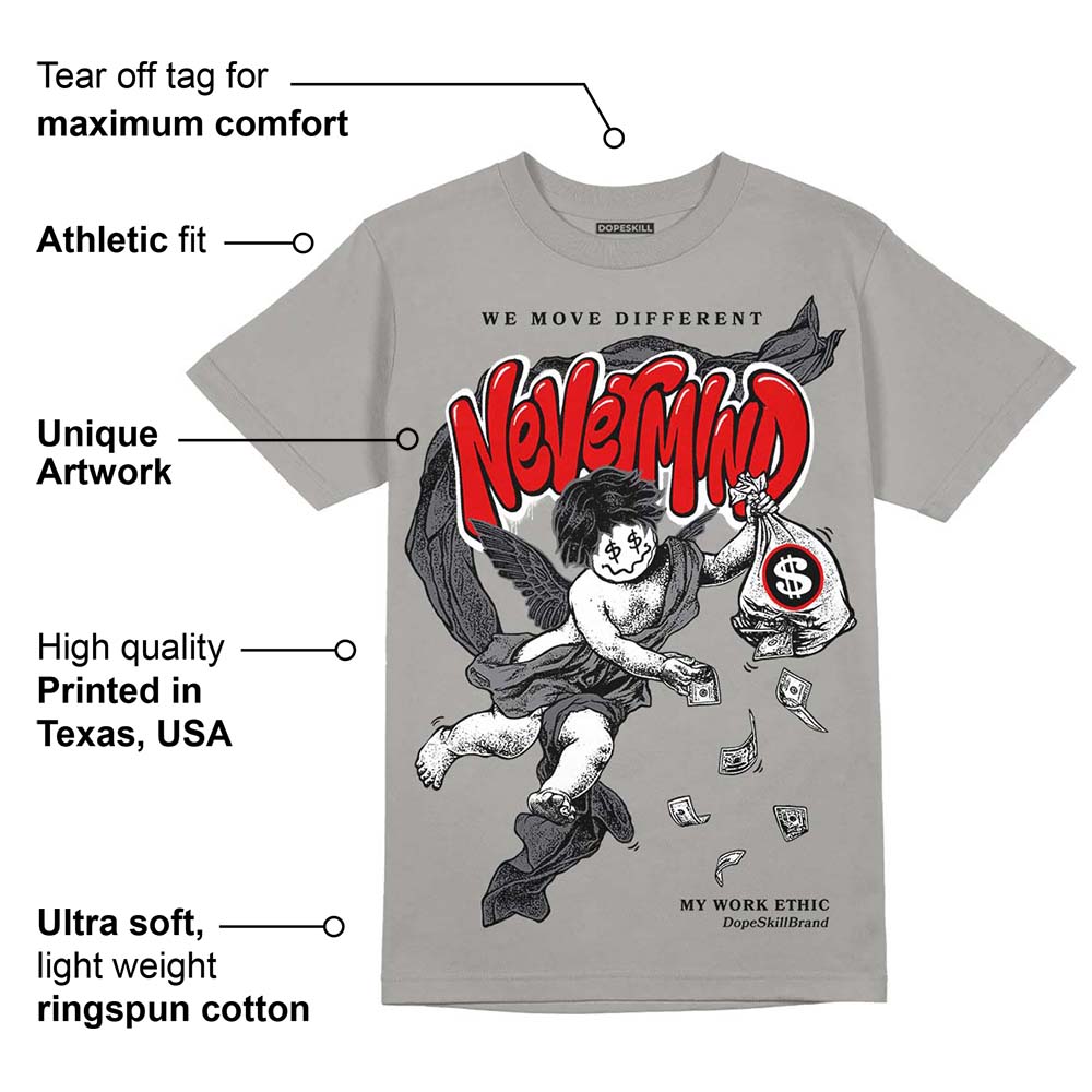 Wet Cement 4s superstreetwear Grey T-shirt Nevermind Graphic