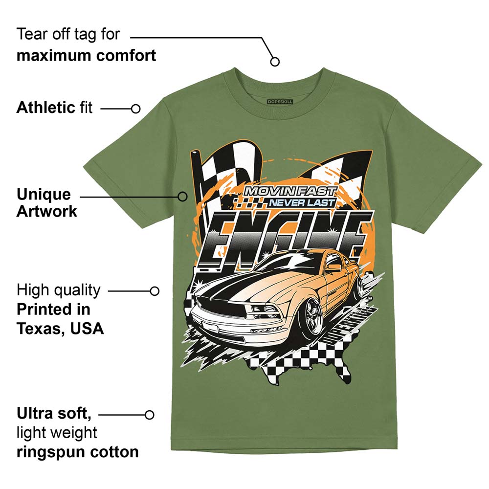 Olive 5s superstreetwear Olive T-shirt ENGINE Tshirt Graphic