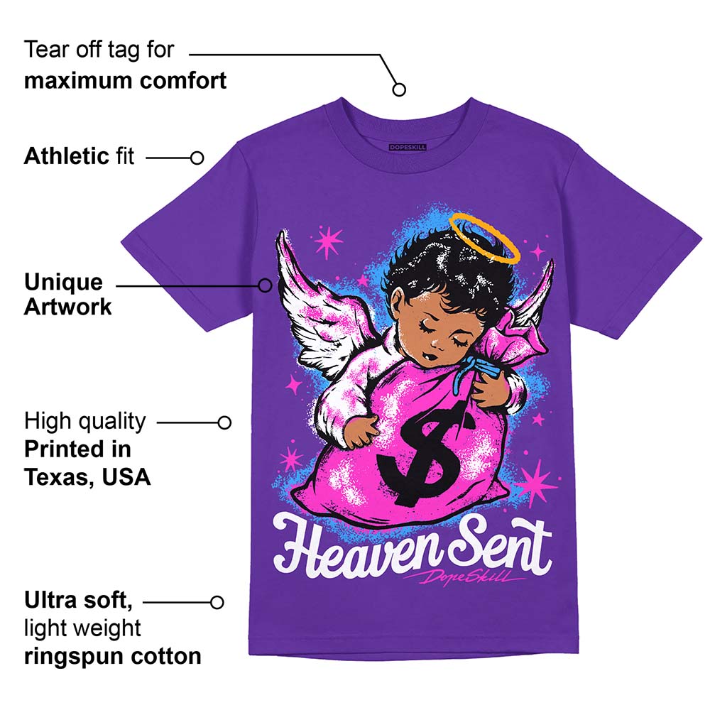 PURPLE Collection superstreetwear Purple T-shirt Heaven Sent Graphic