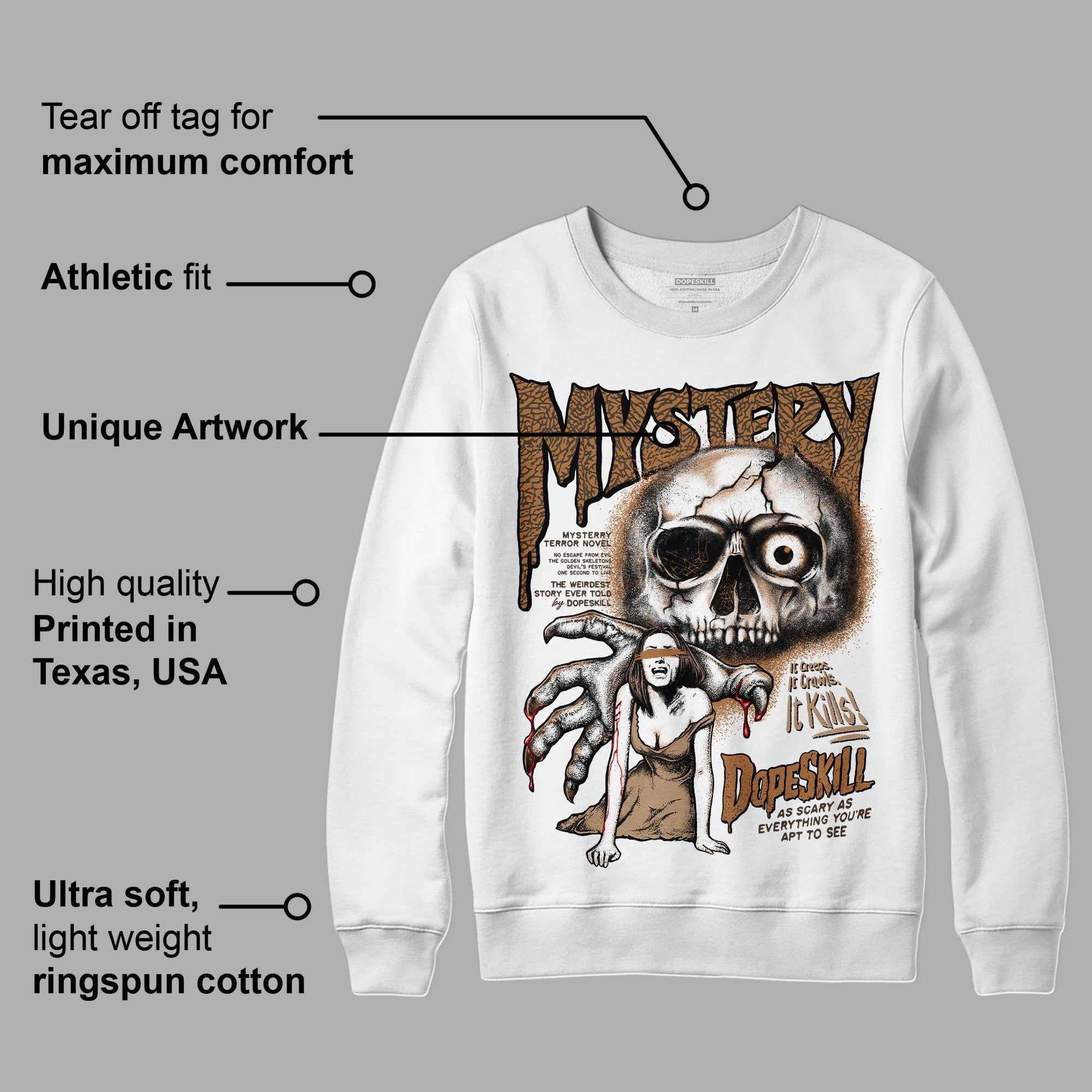 Palomino 3s superstreetwear Sweatshirt Mystery Ghostly Grasp Graphic