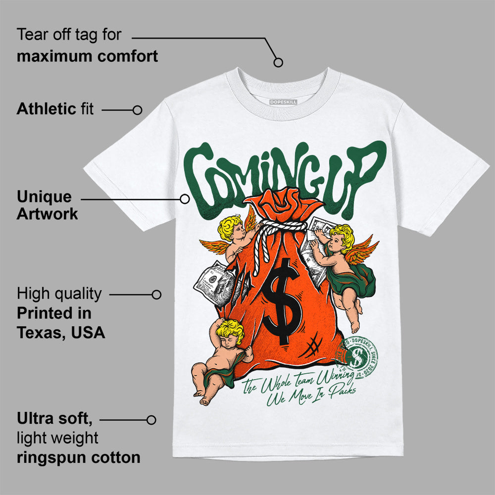 Dunk Team Dark Green Orange superstreetwear T-Shirt Money Bag Coming Up Graphic
