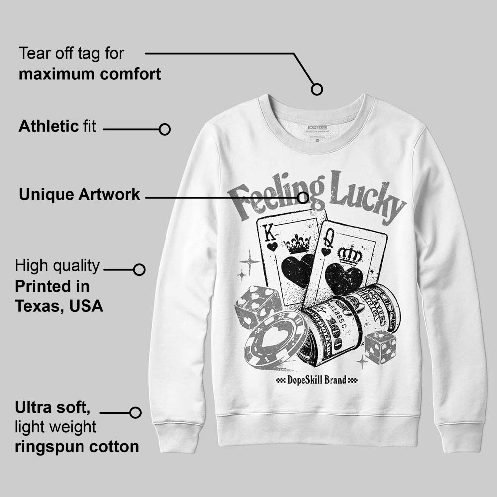 Grey Collection superstreetwear Sweatshirt Feeling Lucky Graphic