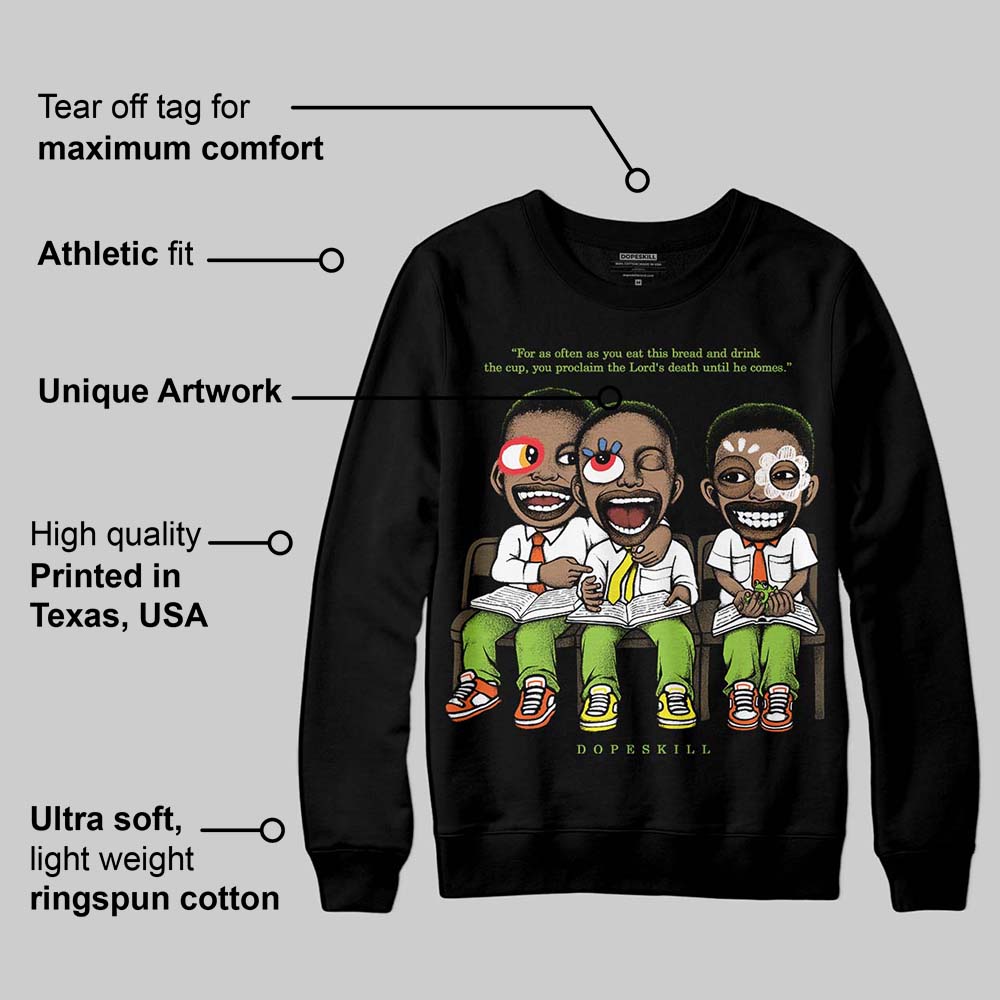 Neon Green Collection superstreetwear Sweatshirt First Sunday Graphic