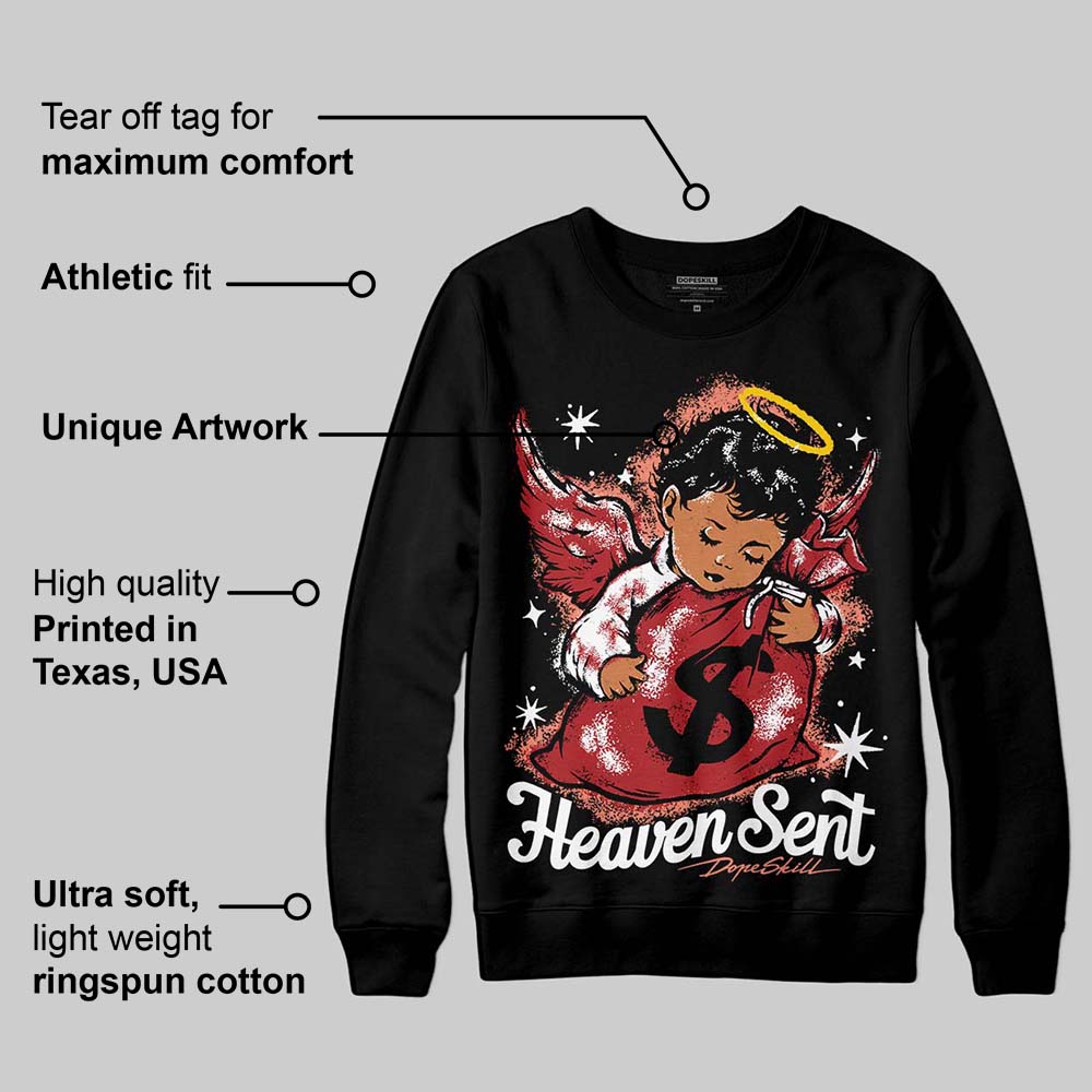 Rare Air Cinnabar 1s superstreetwear Sweatshirt Heaven Sent Graphic