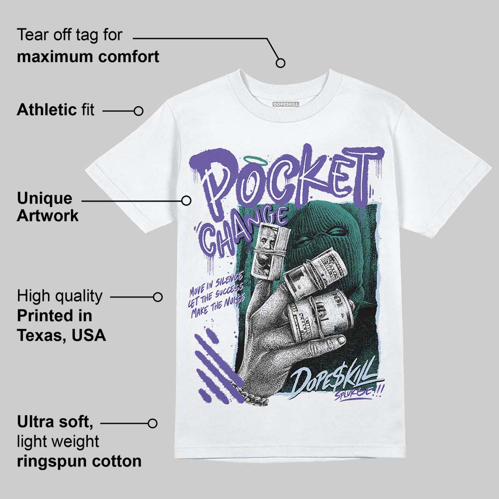 Grape 5s superstreetwear T-Shirt Pocket Change Graphic
