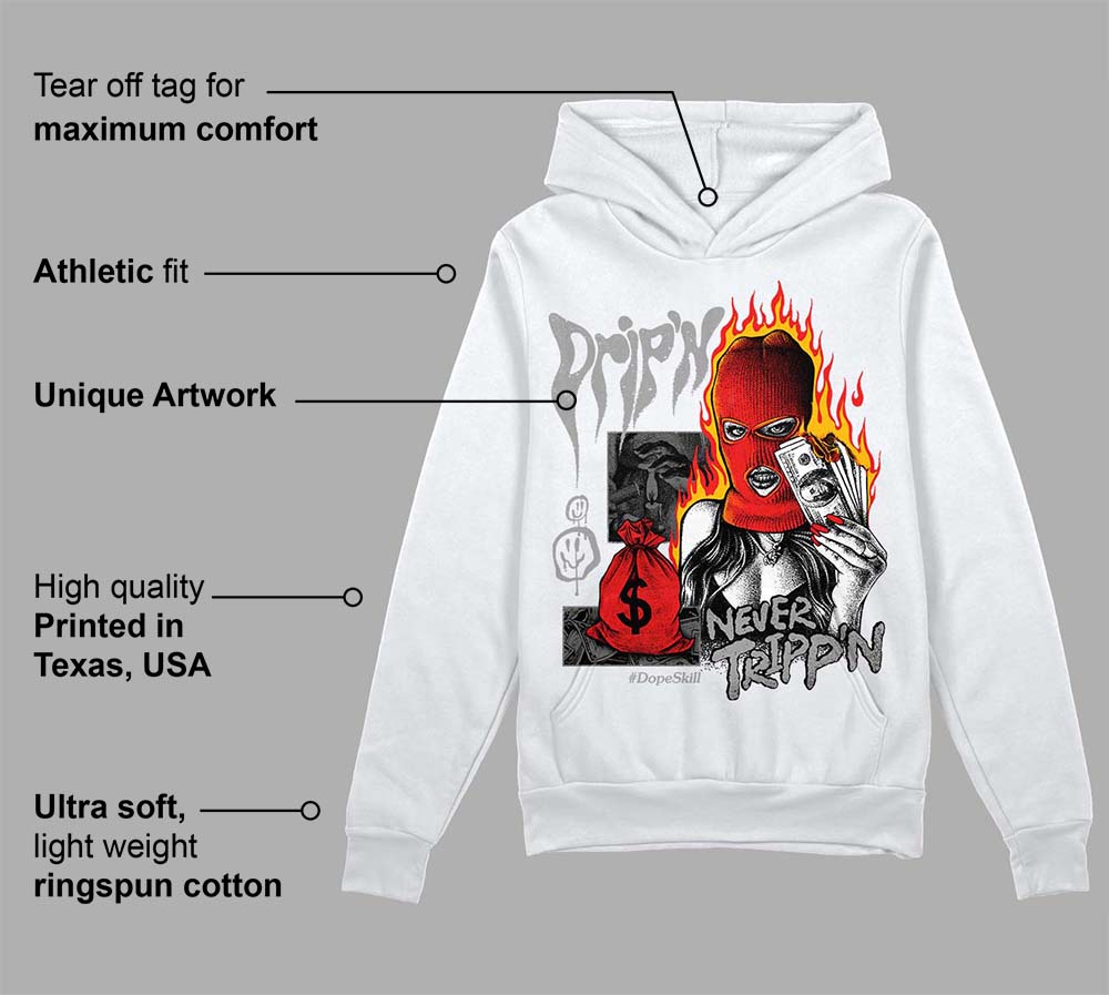 Grey Collection superstreetwear Hoodie Sweatshirt Drip'n Never Tripp'n Graphic