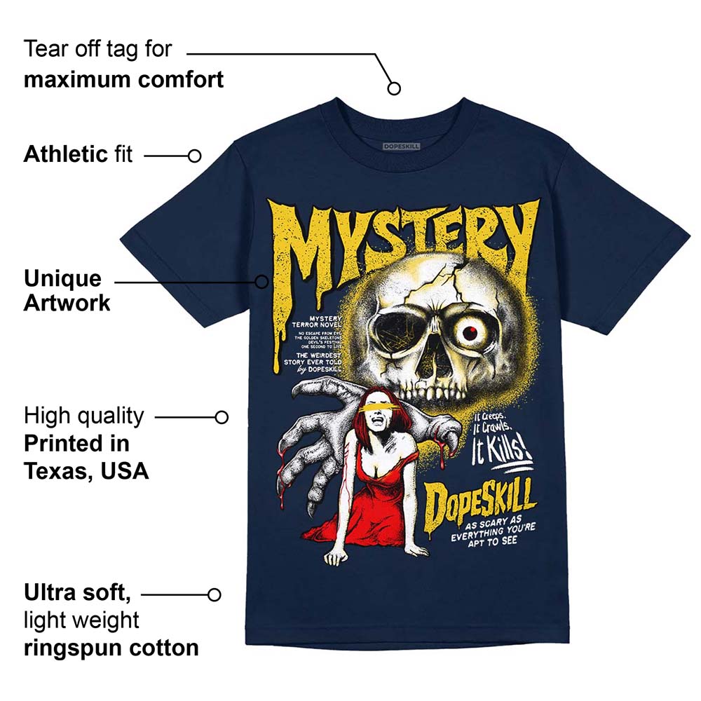 Michigan Dunks superstreetwear Midnight Navy T-shirt Mystery Ghostly Grasp Graphic