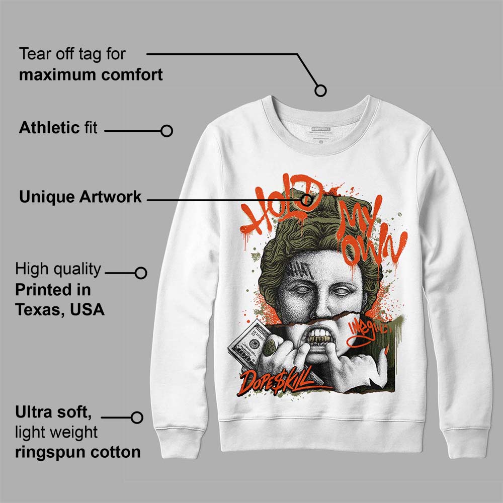 Olive Collection superstreetwear Sweatshirt Hold My Own Graphic