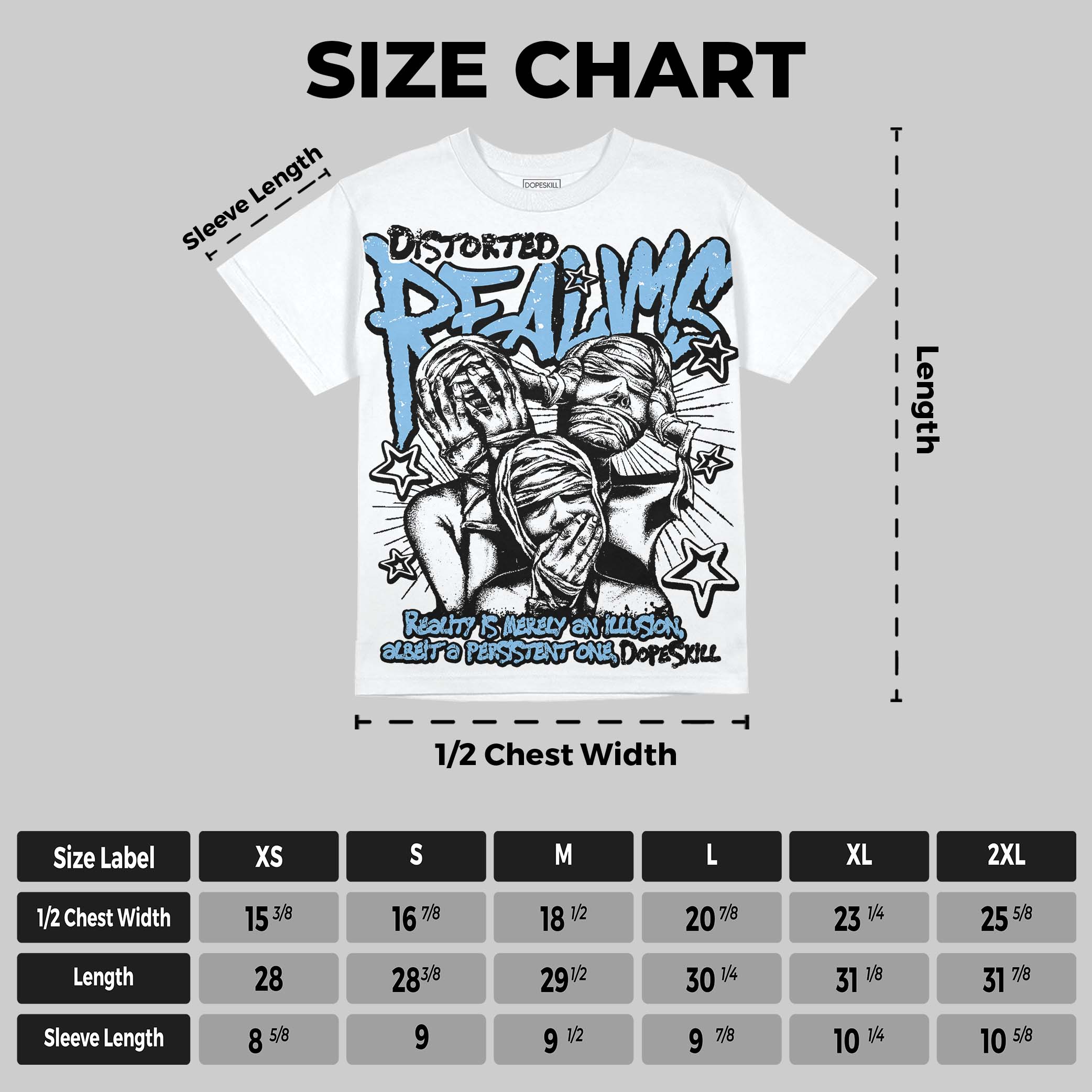 University Blue Collection superstreetwear Oversize Print T-Shirt Distorted Realms Graphic