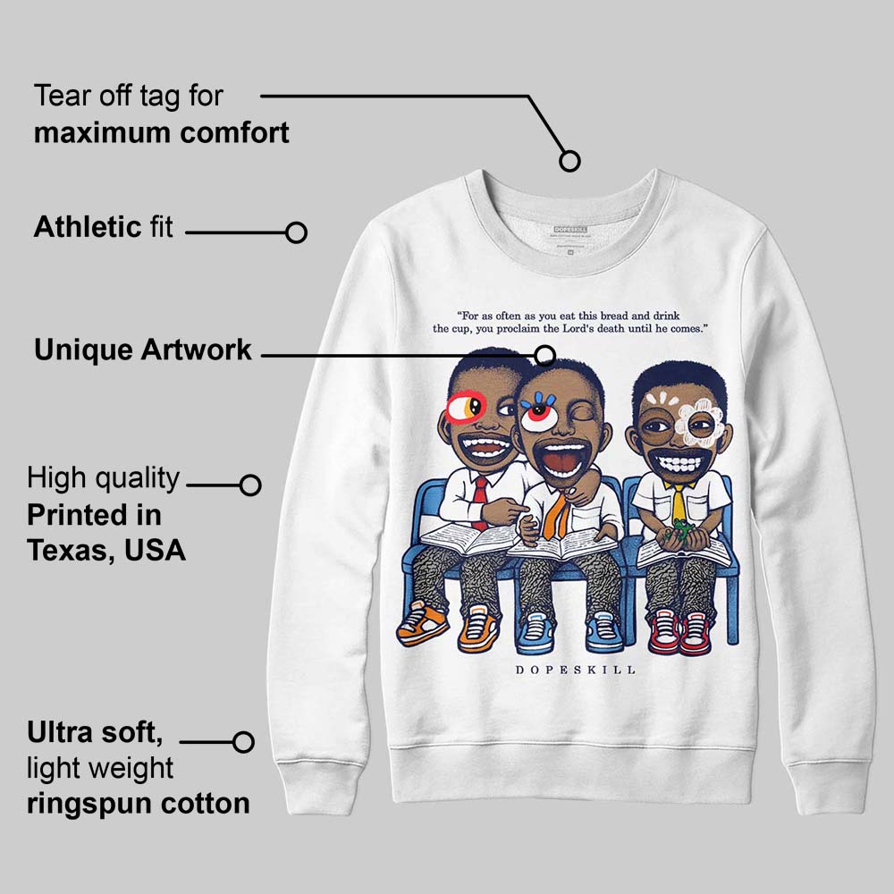 Midnight Navy 3s superstreetwear Sweatshirt First Sunday Graphic
