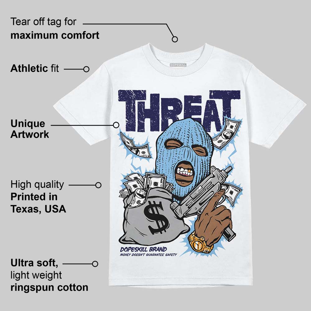 University Blue Collection superstreetwear T-Shirt Under Threat Graphic