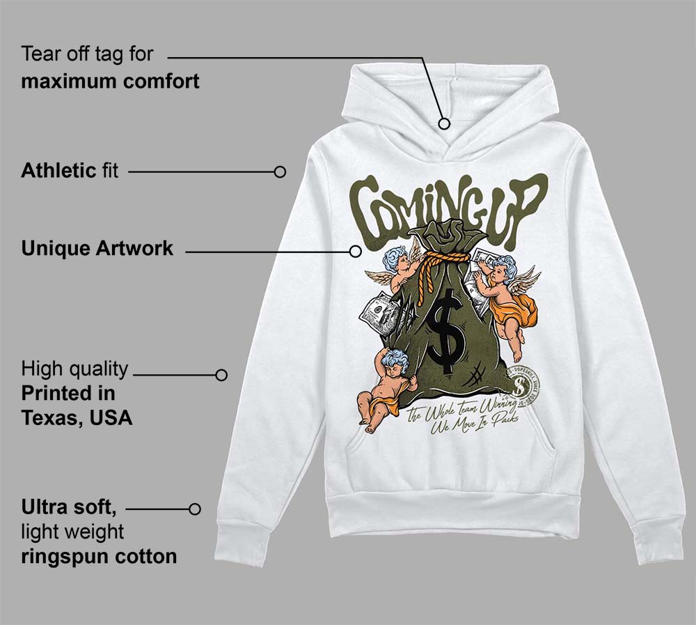 Olive 5s superstreetwear Hoodie Sweatshirt Money Bag Coming Up Graphic