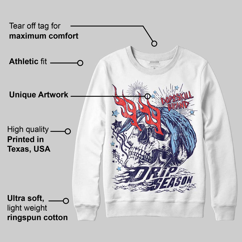 University Blue Collection superstreetwear Sweatshirt Drip Season Graphic