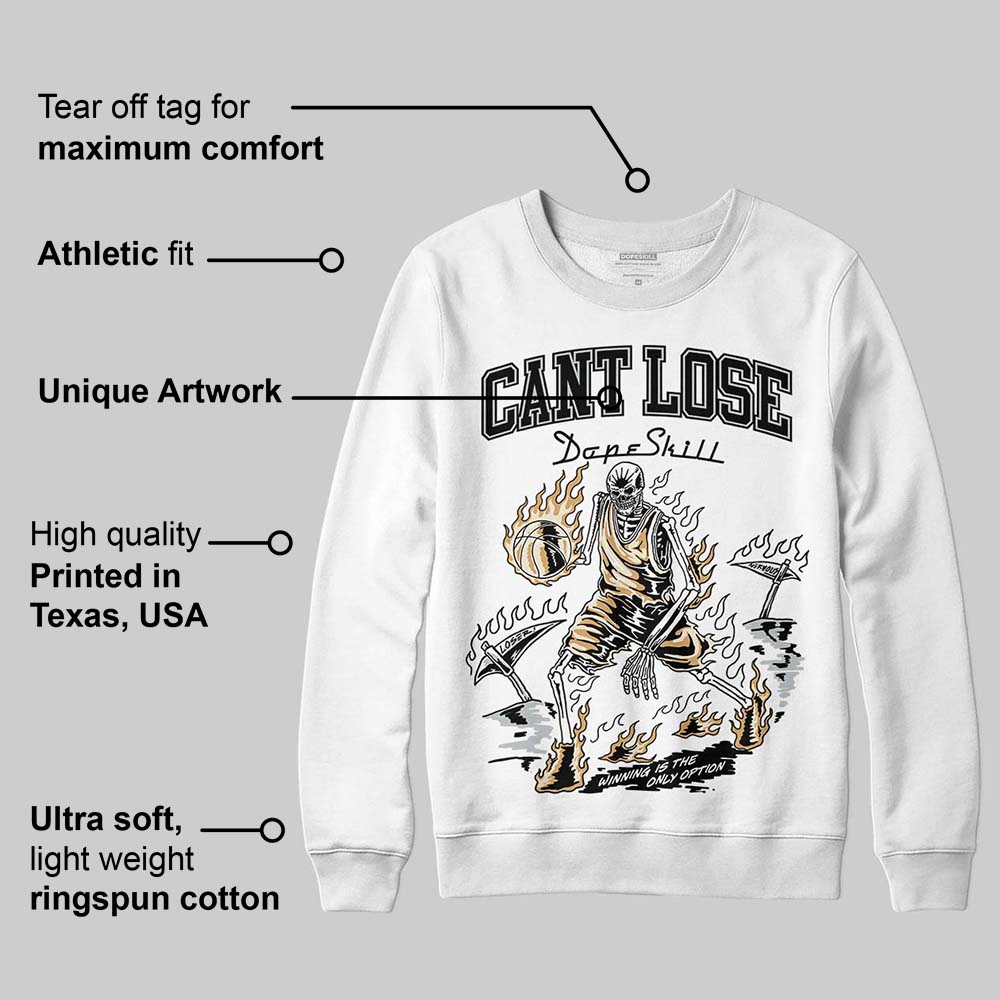 Reverse Metallic 5s superstreetwear Sweatshirt Cant Lose Graphic