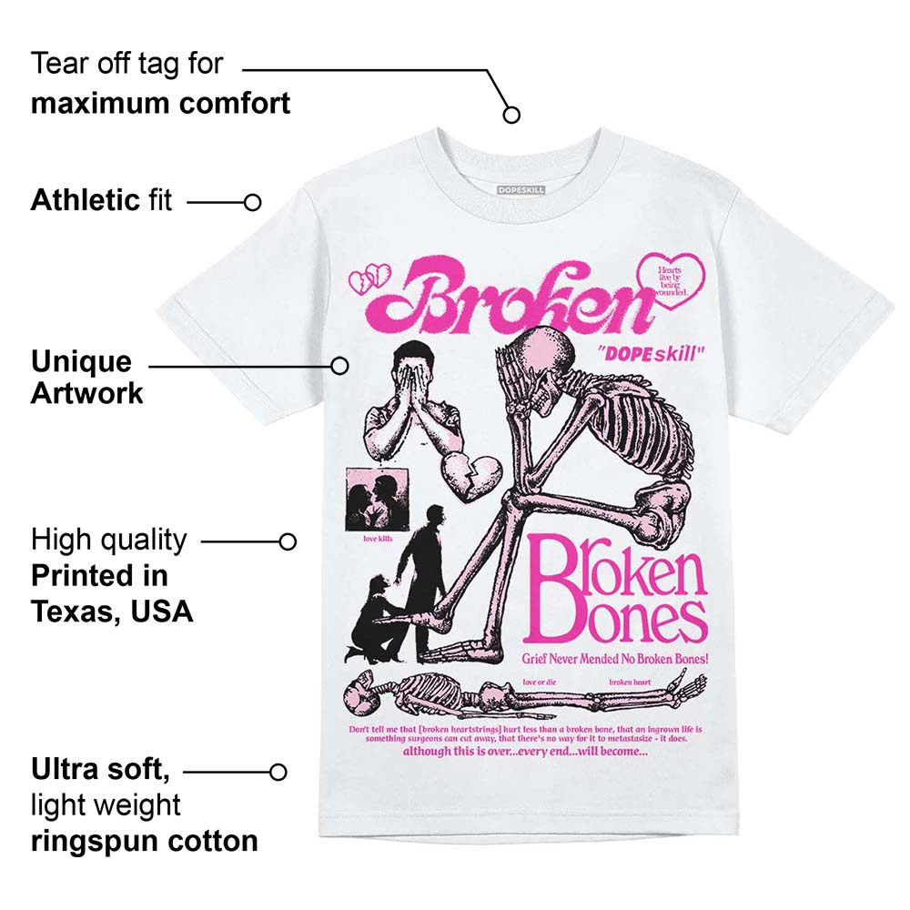 Triple Pink Dunk superstreetwear T-Shirt Broken Bones Graphic