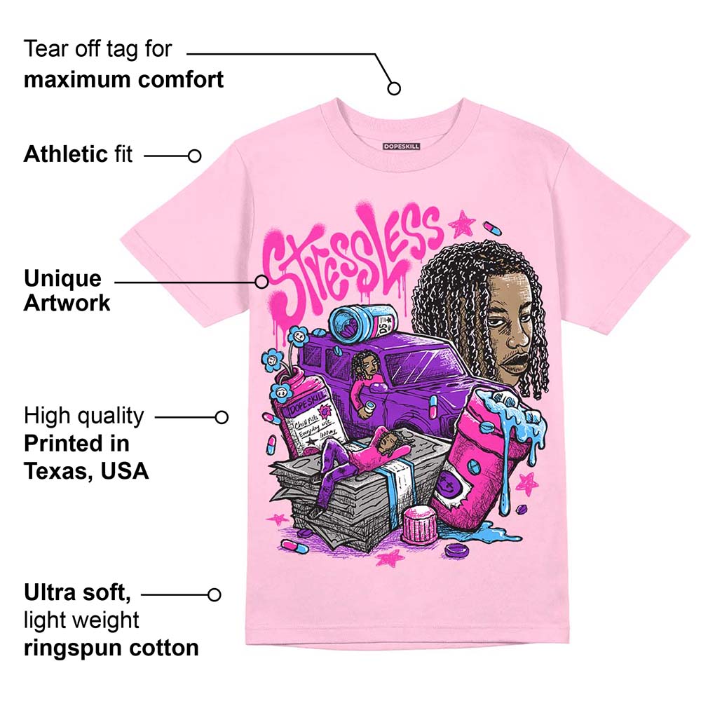 Pink Collection superstreetwear Pink T-shirt Stressless Graphic