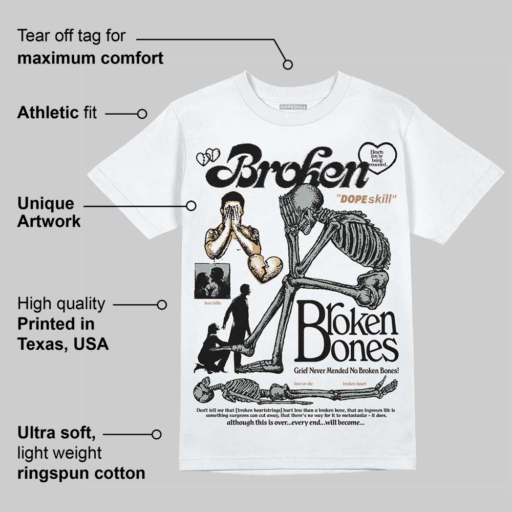 1906R ¡®White Gold¡¯ superstreetwear T-Shirt Broken Bones Graphic