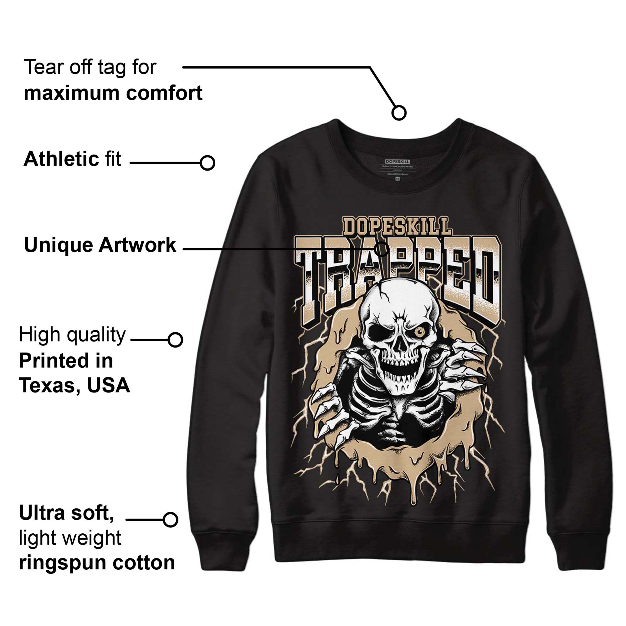 TAN Collection superstreetwear Sweatshirt Trapped Halloween Graphic