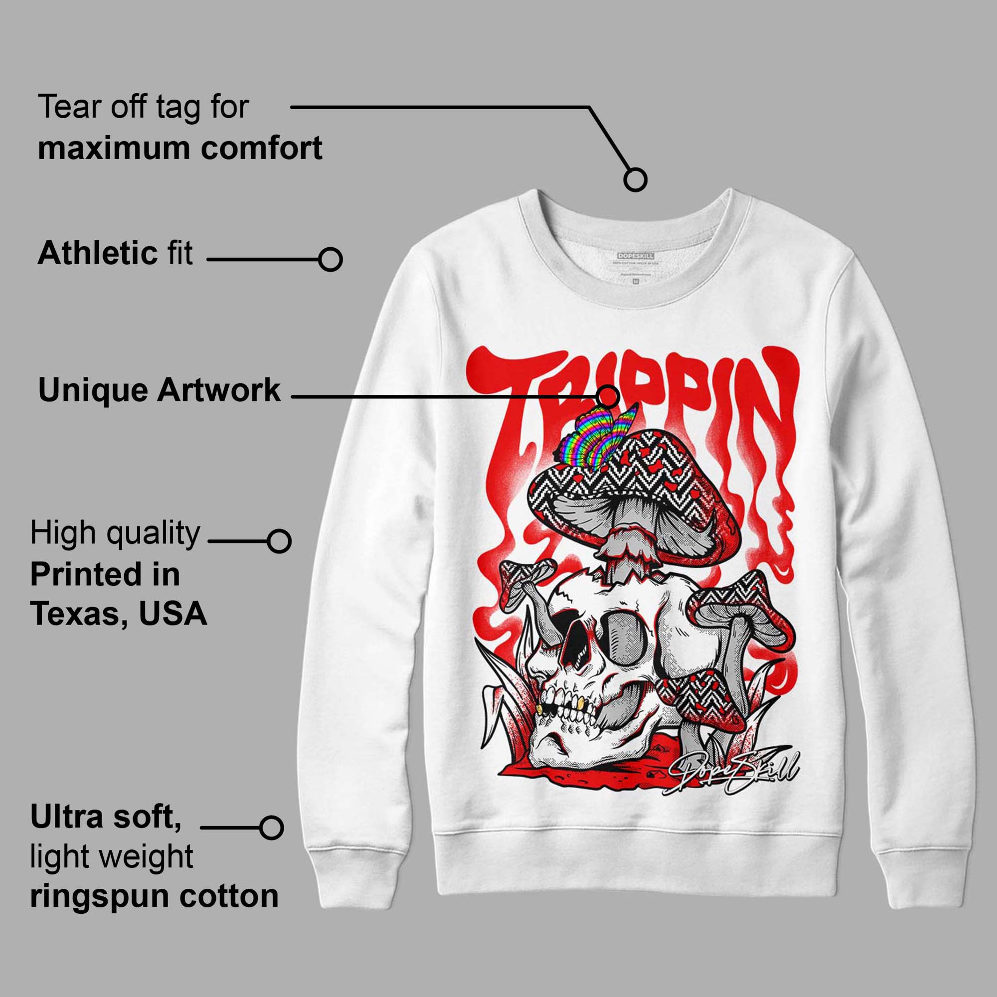 Cherry 12s superstreetwear Sweatshirt Trippin Graphic