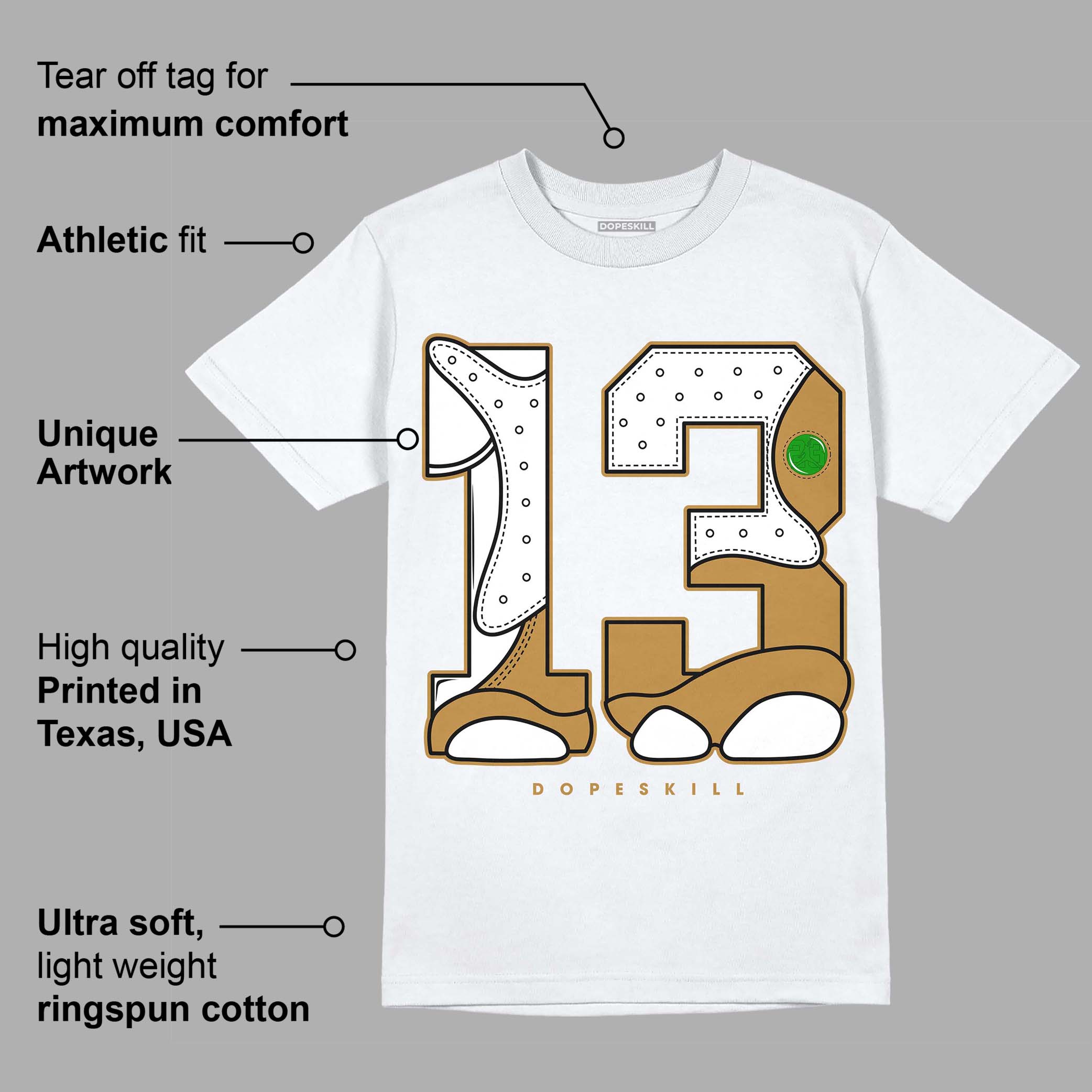 Wheat 13s superstreetwear T-Shirt No.13 Graphic
