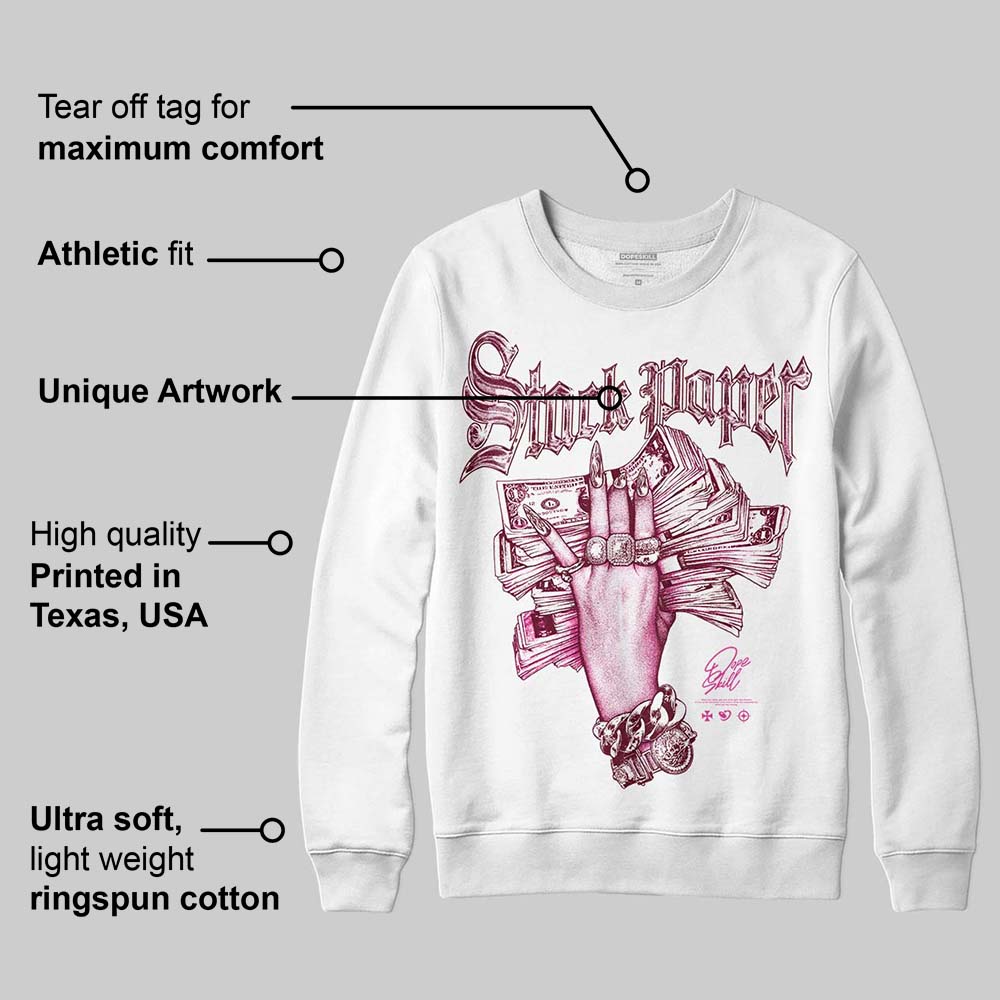Pink Collection superstreetwear Sweatshirt Stack Paper Graphic