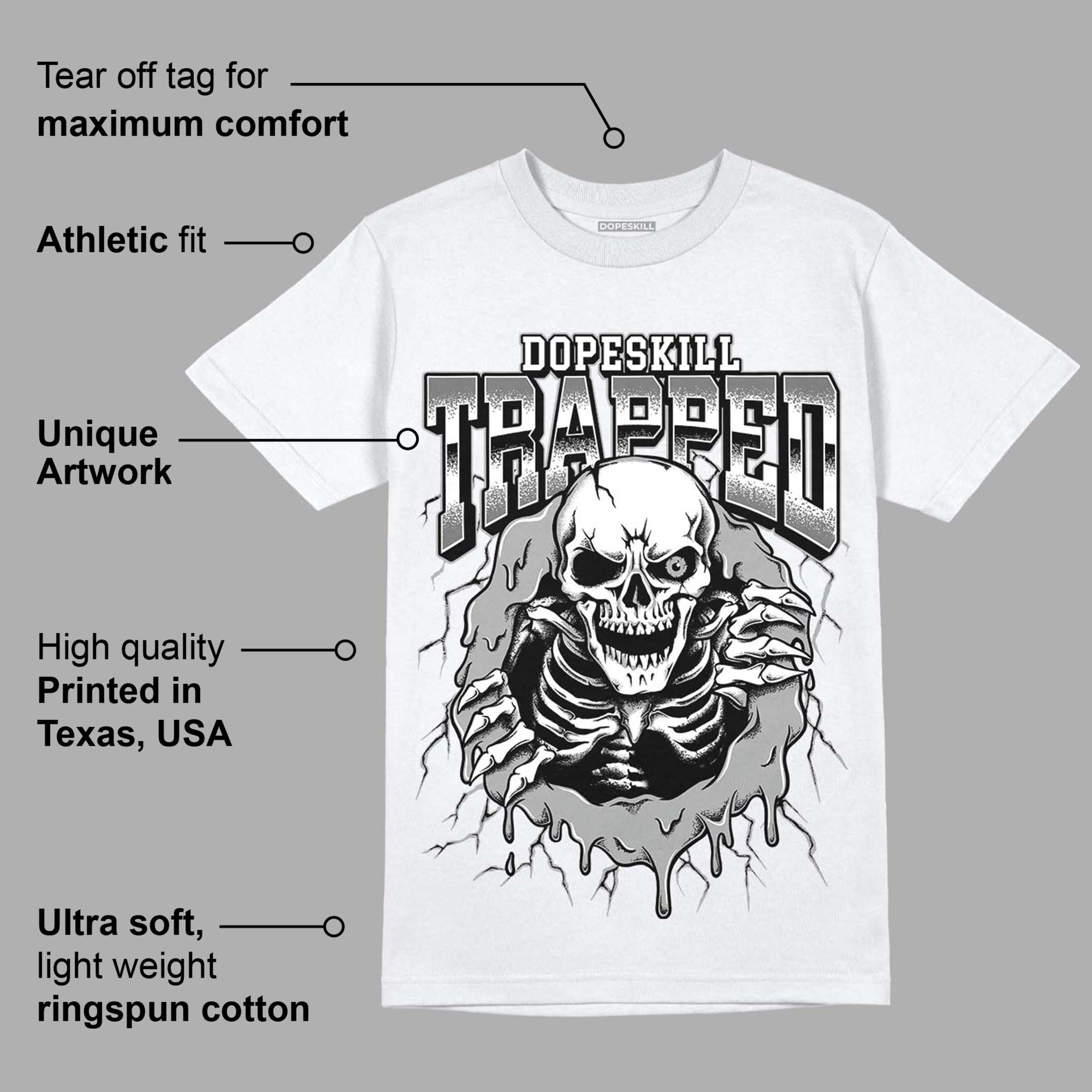 AJ 12 Stealth superstreetwear T-Shirt Trapped Halloween Graphic