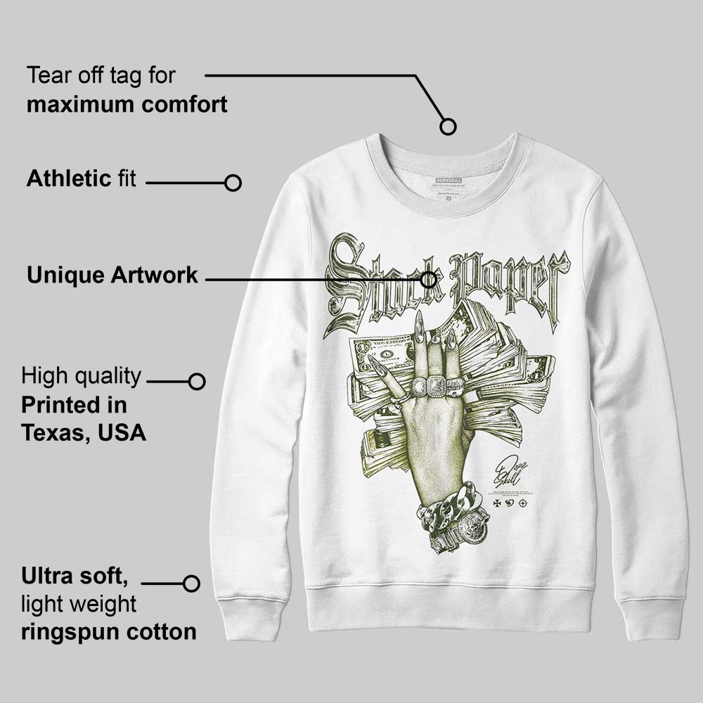 Olive Collection superstreetwear Sweatshirt Stack Paper Graphic