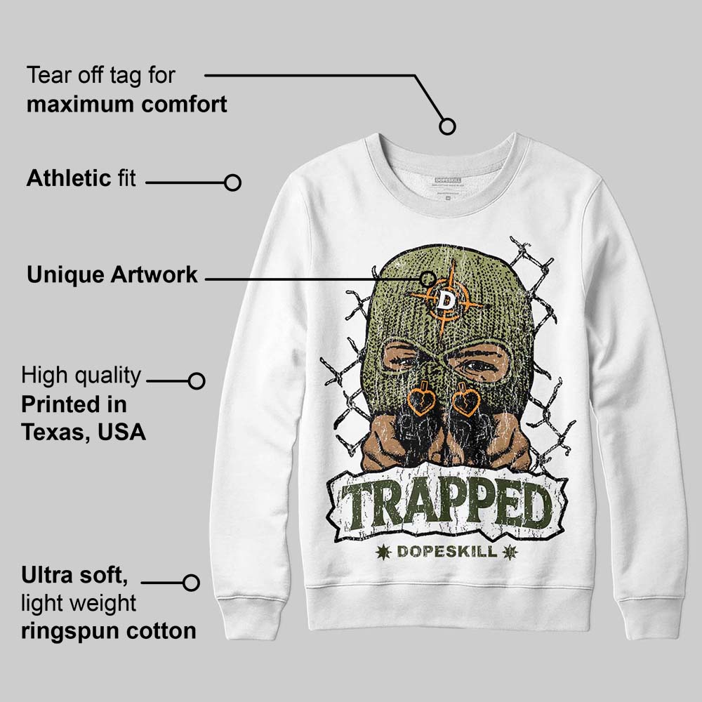 Olive Collection superstreetwear Sweatshirt New Trapped Graphic