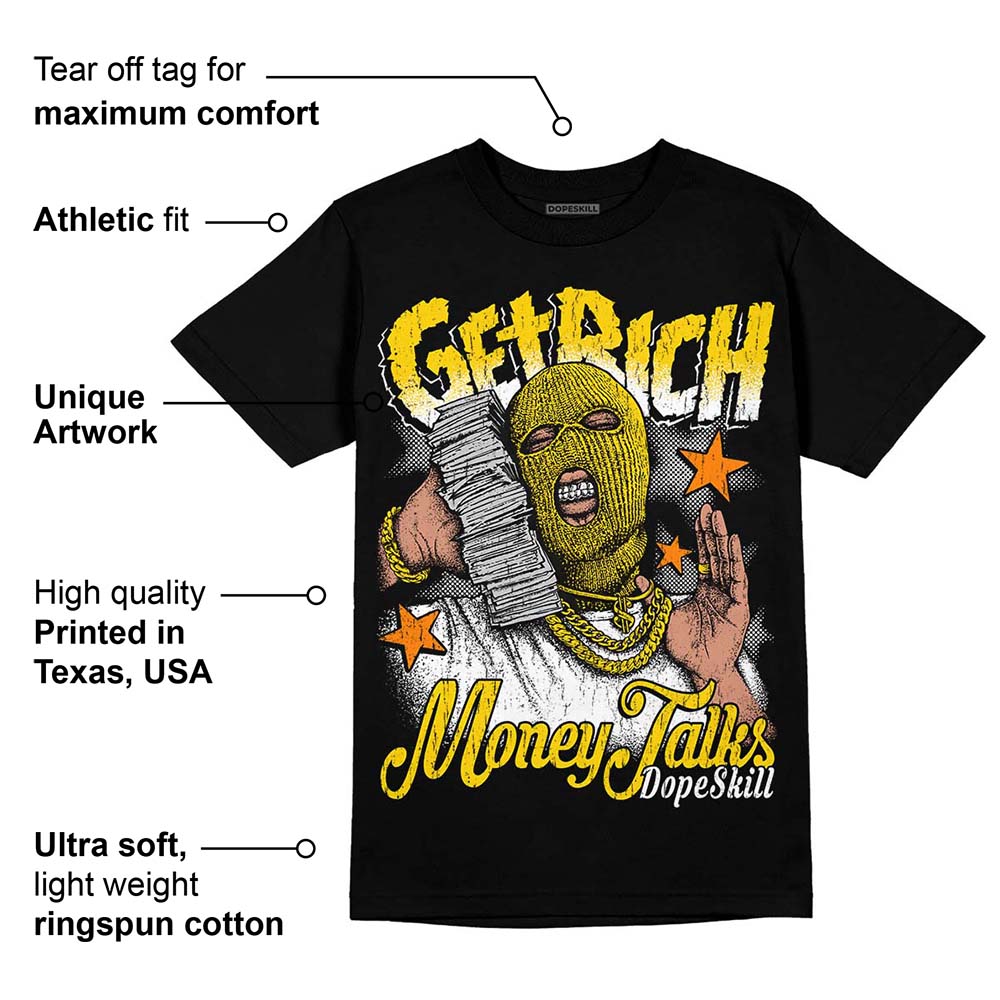 Yellow Ochre 6s superstreetwear T-Shirt Get Rich Graphic
