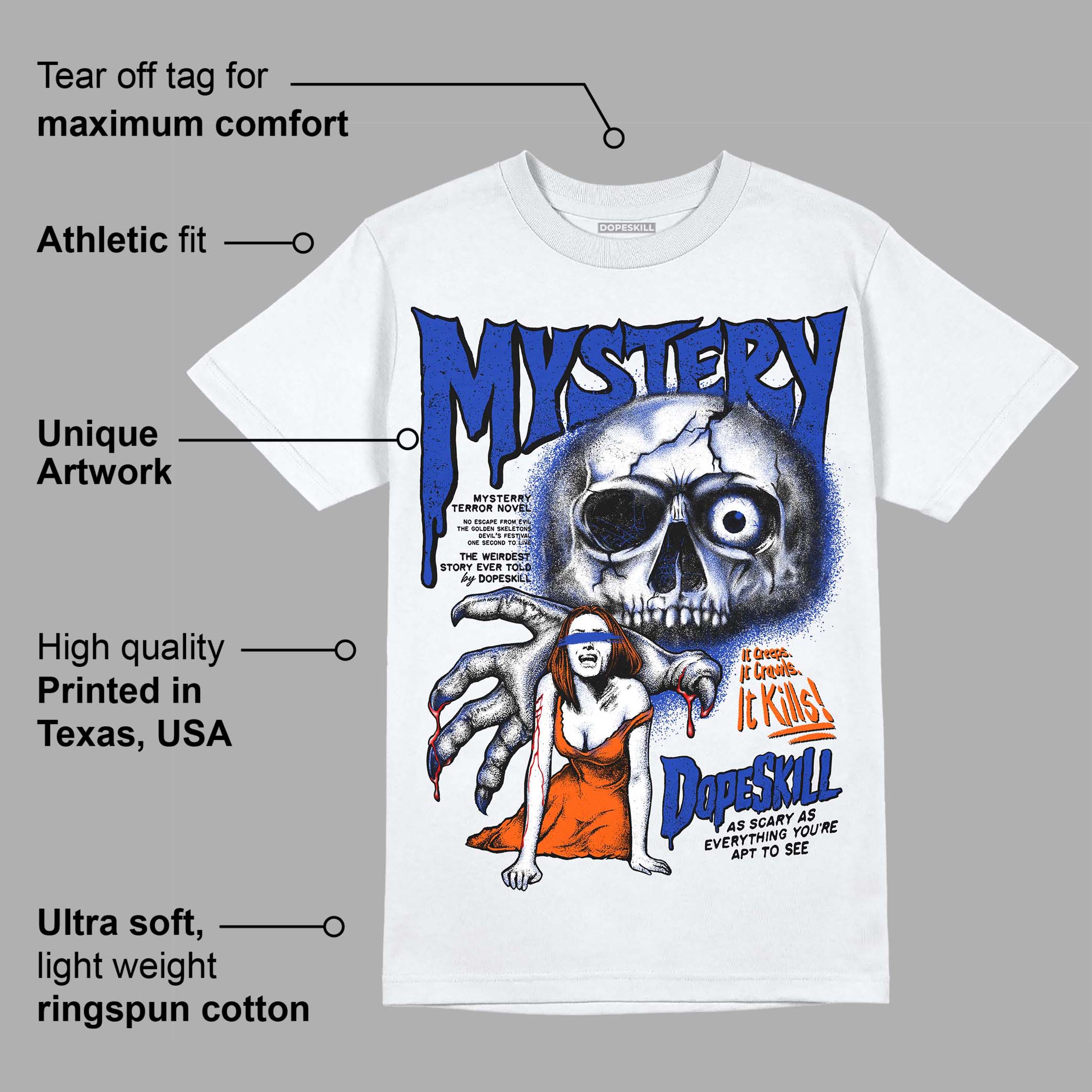 Dunk Futura Orange Blaze superstreetwear T-Shirt Mystery Ghostly Grasp Graphic
