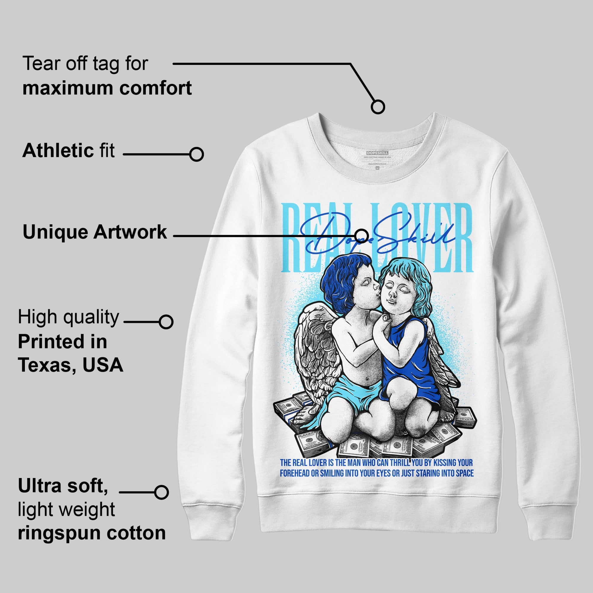 SB Dunk Argon superstreetwear Sweatshirt Real Lover Graphic