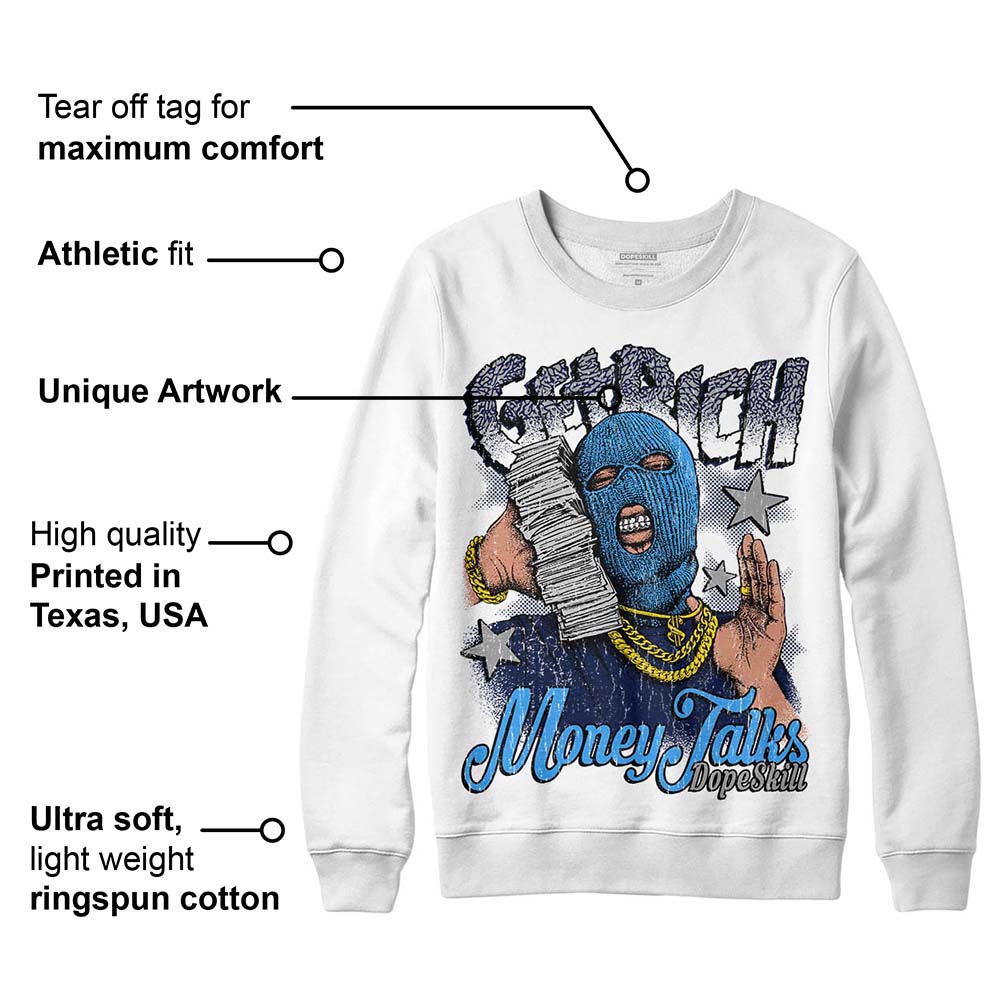 AJ Spizike White Obsidian superstreetwear Sweatshirt Get Rich Graphic