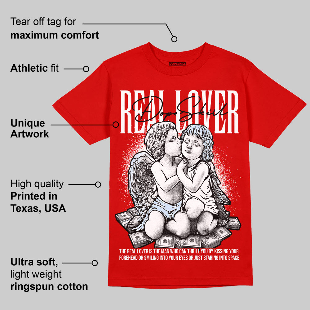 Cherry 11s superstreetwear Varsity Red T-shirt Real Lover Graphic