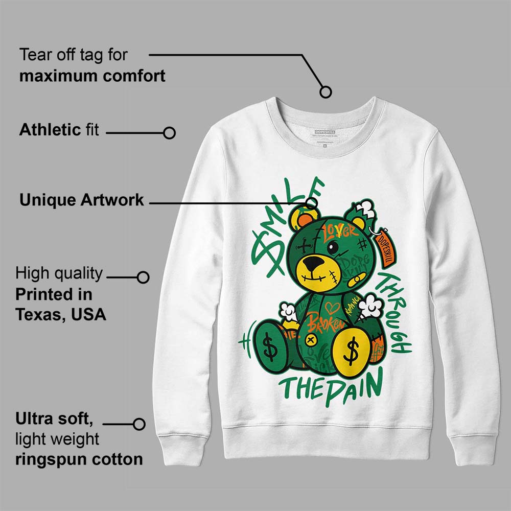 Green Collection superstreetwear Sweatshirt Smile Through The Pain Graphic