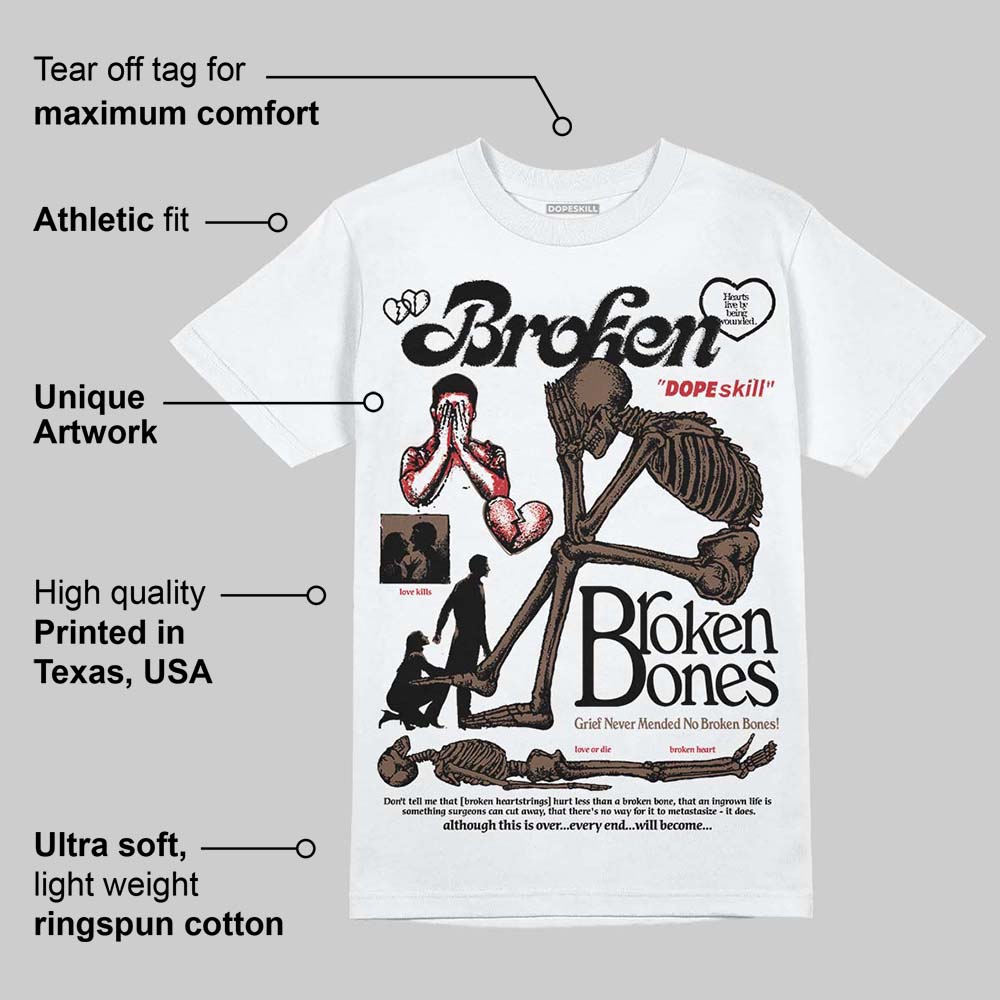 Olive 9s superstreetwear T-Shirt Broken Bones Graphic