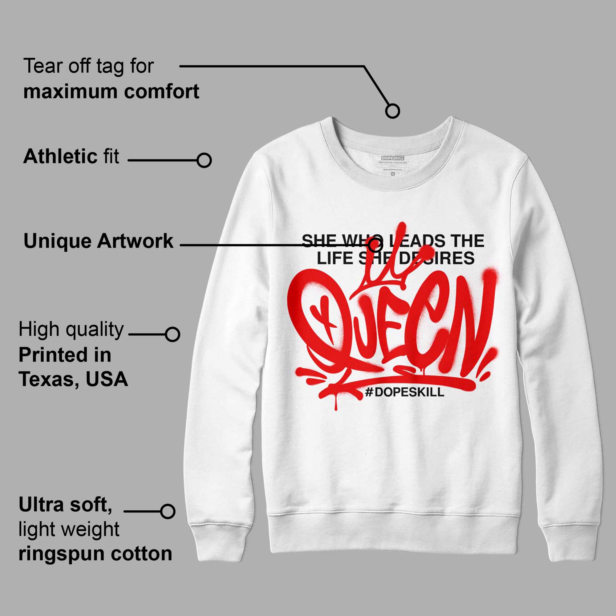 Cherry 12s superstreetwear Sweatshirt Queen Graphic