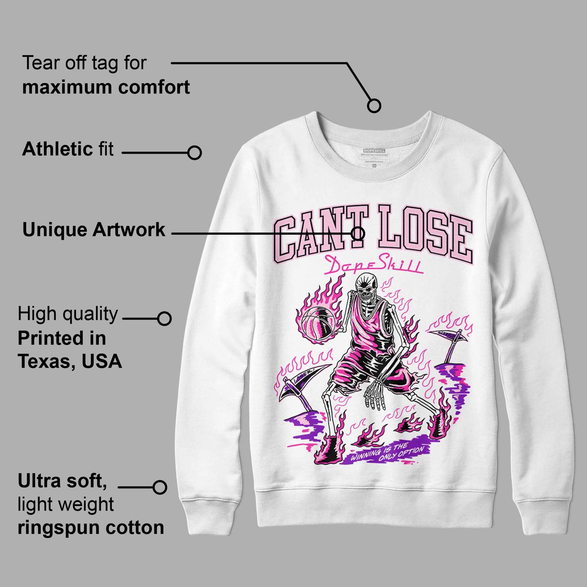 Triple Pink Dunk Low superstreetwear Sweatshirt Cant Lose Graphic