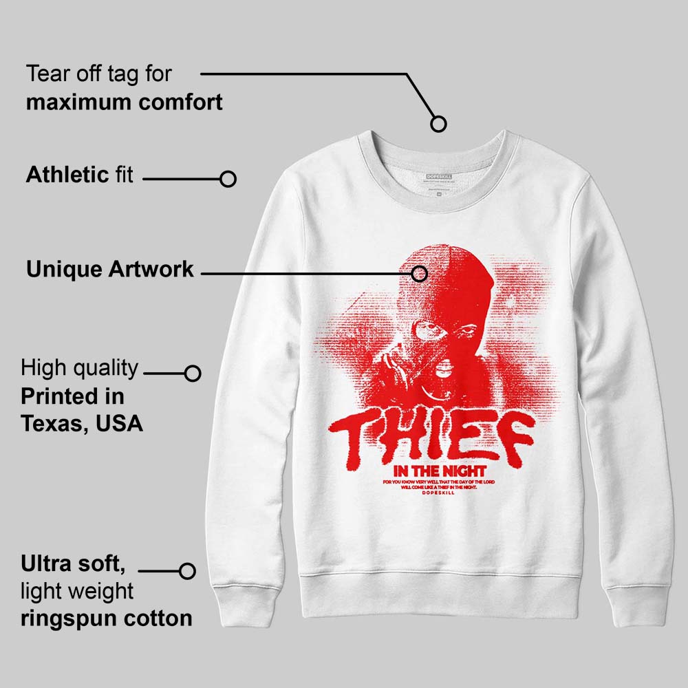 Cherry 11s superstreetwear Sweatshirt Thief In The Night Graphic
