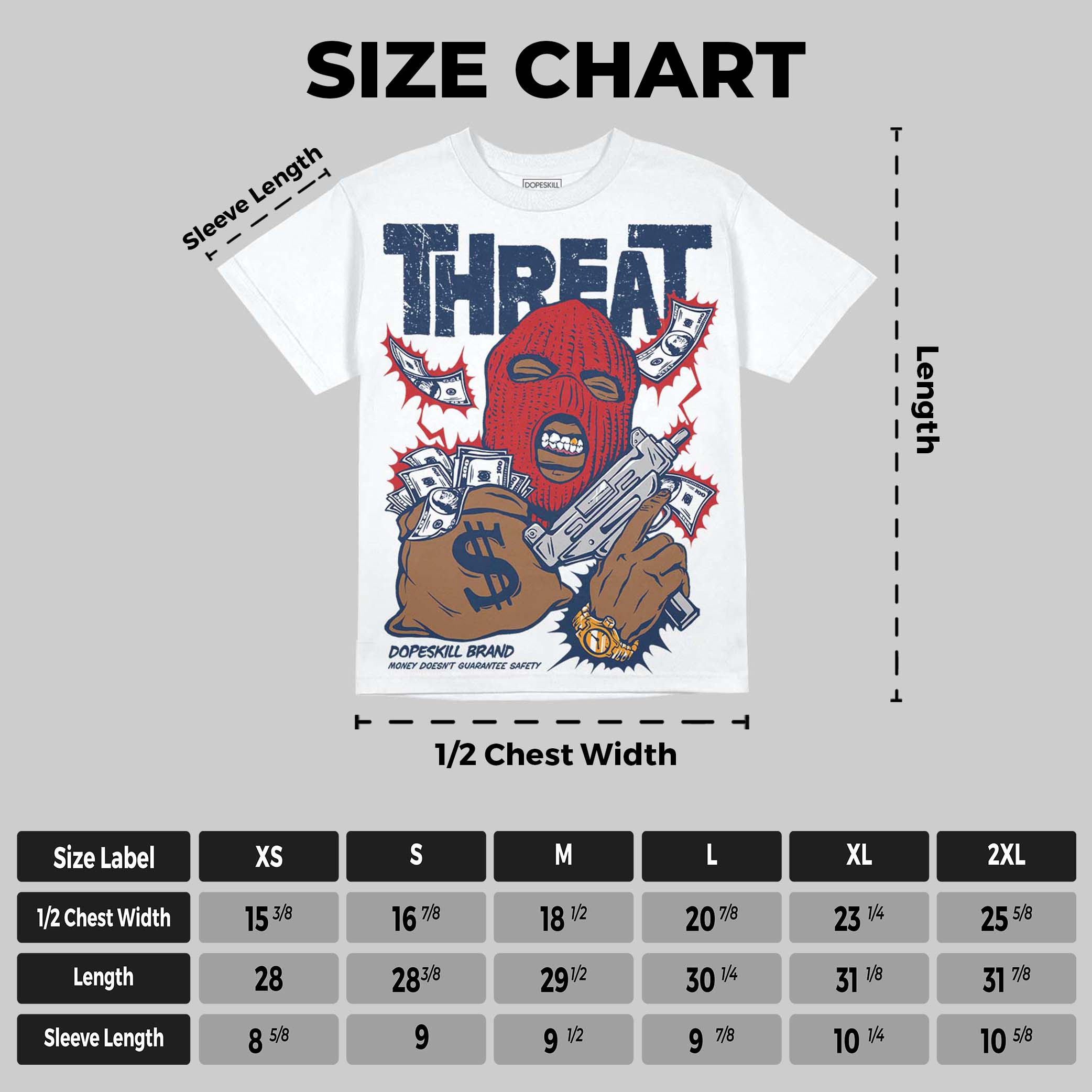Summit White Navy 4s superstreetwear Oversize Print T-Shirt Under Threat Graphic