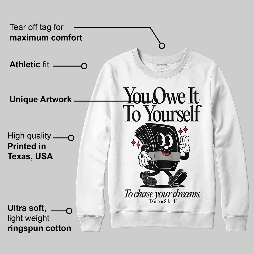 Black Cat 3s superstreetwear Sweatshirt Owe It To Yourself Graphic